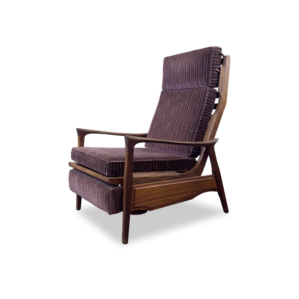 Solid Teak Highback Recliner