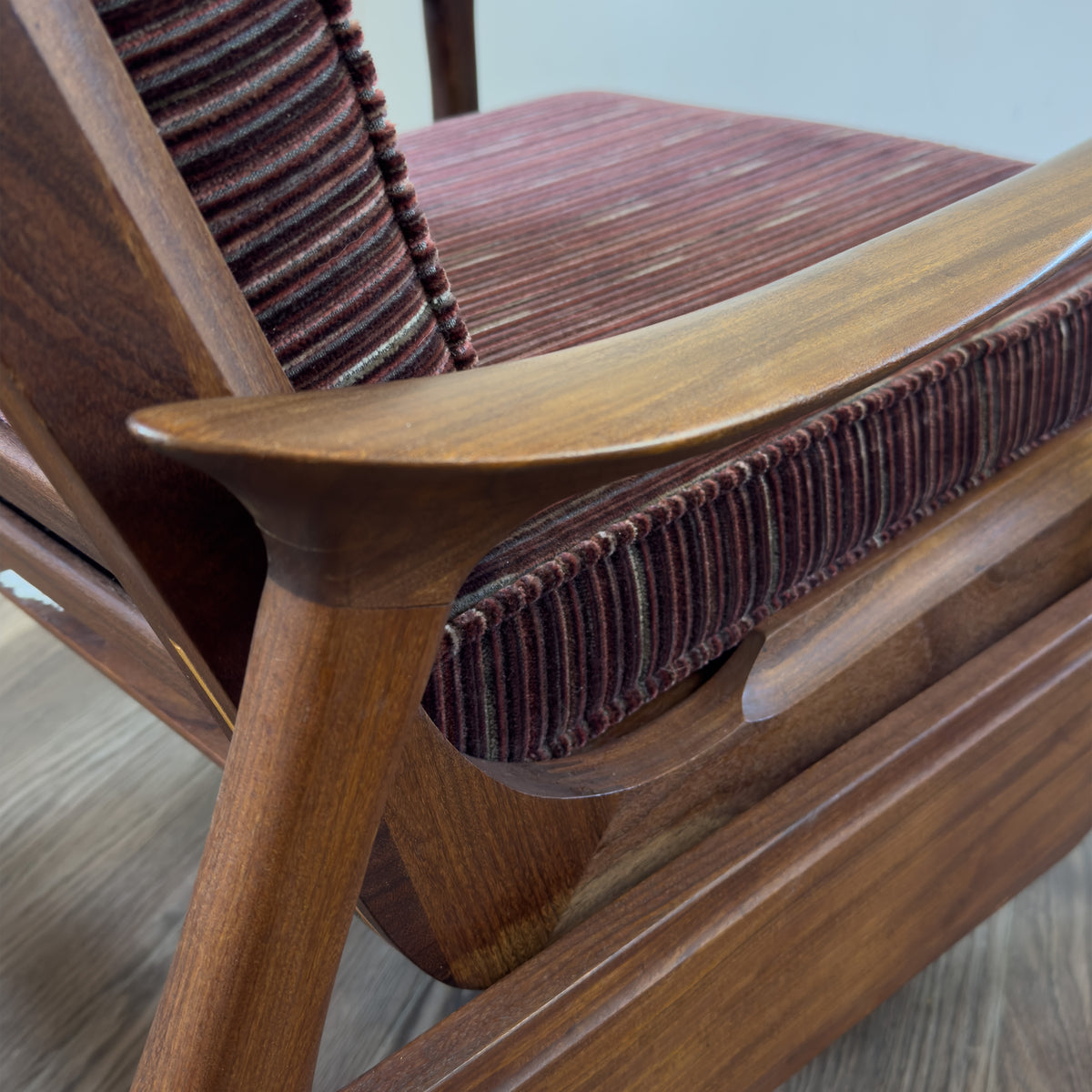Solid Teak Highback Recliner