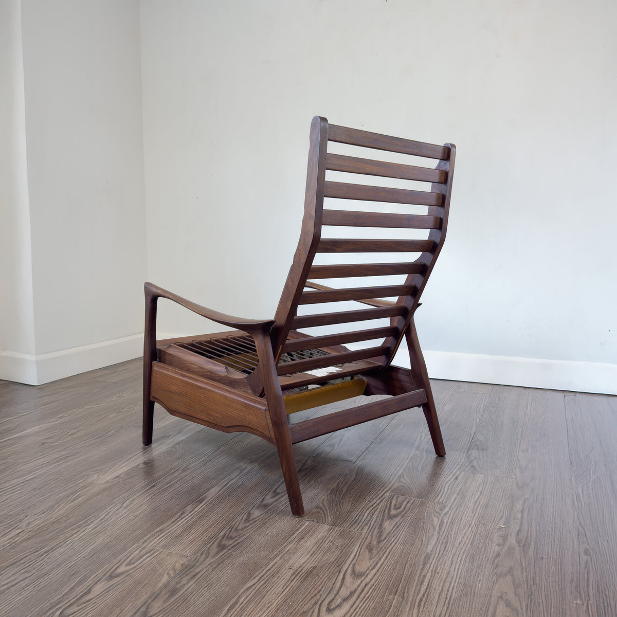 Solid Teak Highback Recliner