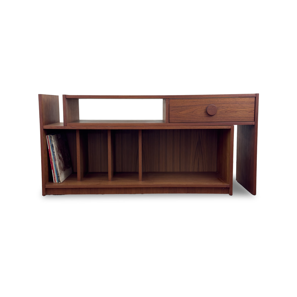 Teak Record Cabinet