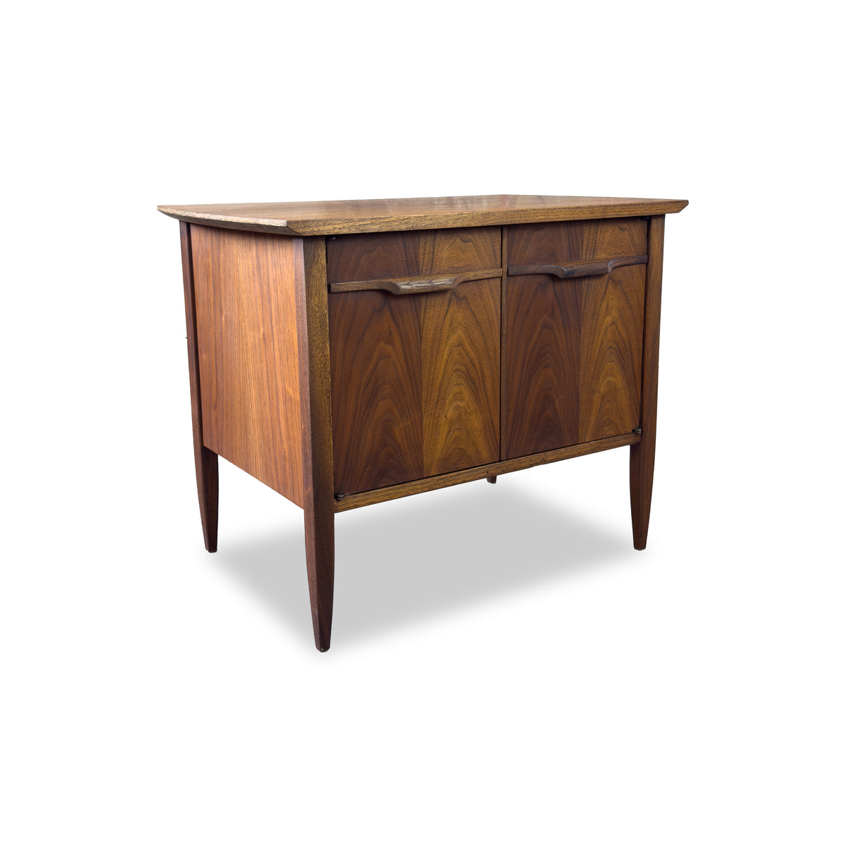Walnut Record Cabinet