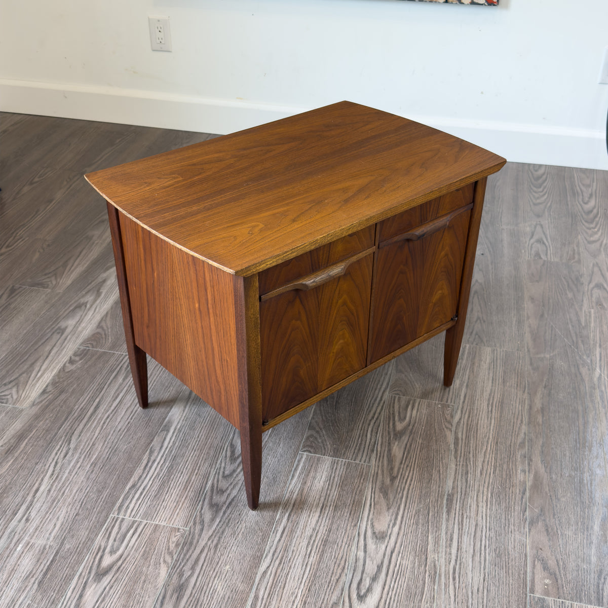 Walnut Record Cabinet