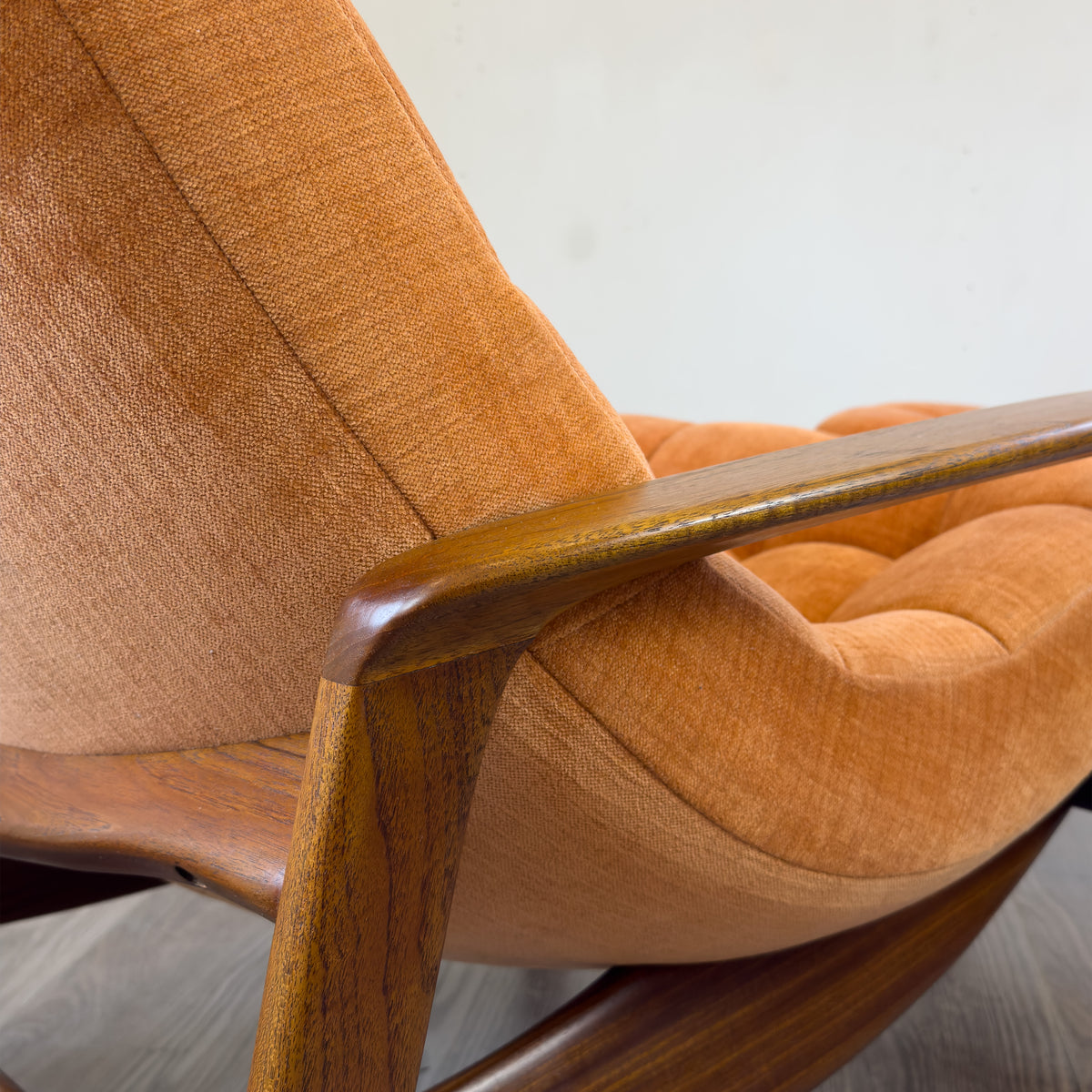 R. Huber Scoop Chair and Footstool