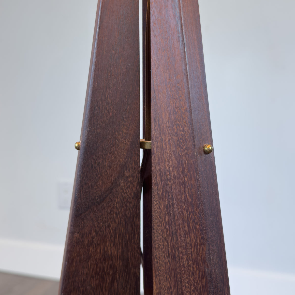 Tripod Teak Table Lamp