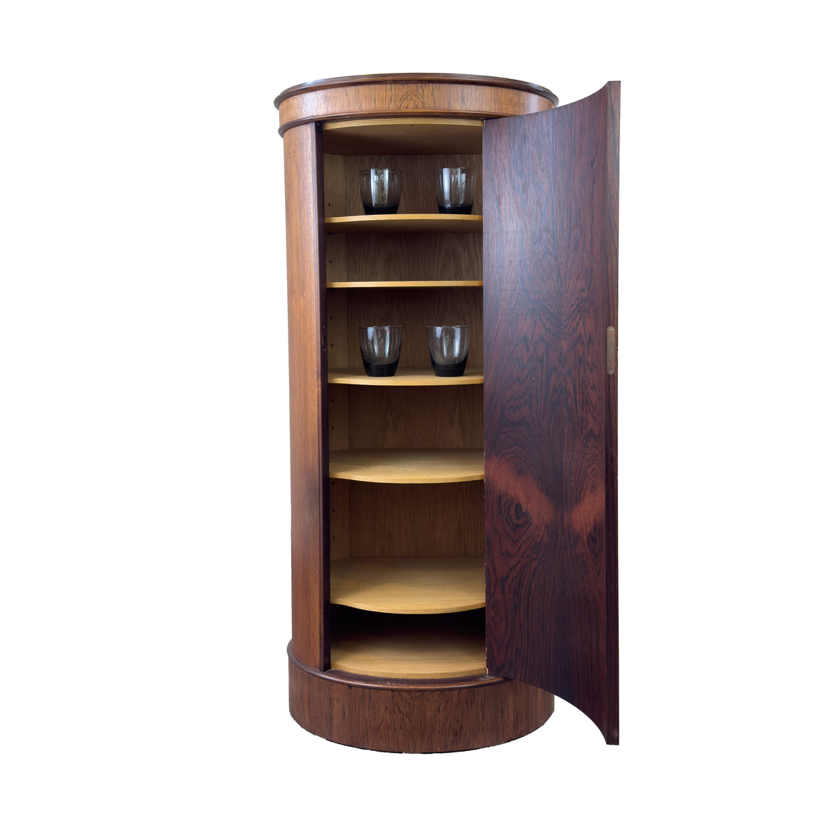 Danish Rosewood Pedestal Cabinet by Johannes Sorth