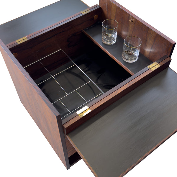 Danish Rosewood Bar Table - Decade Five Furniture Co.