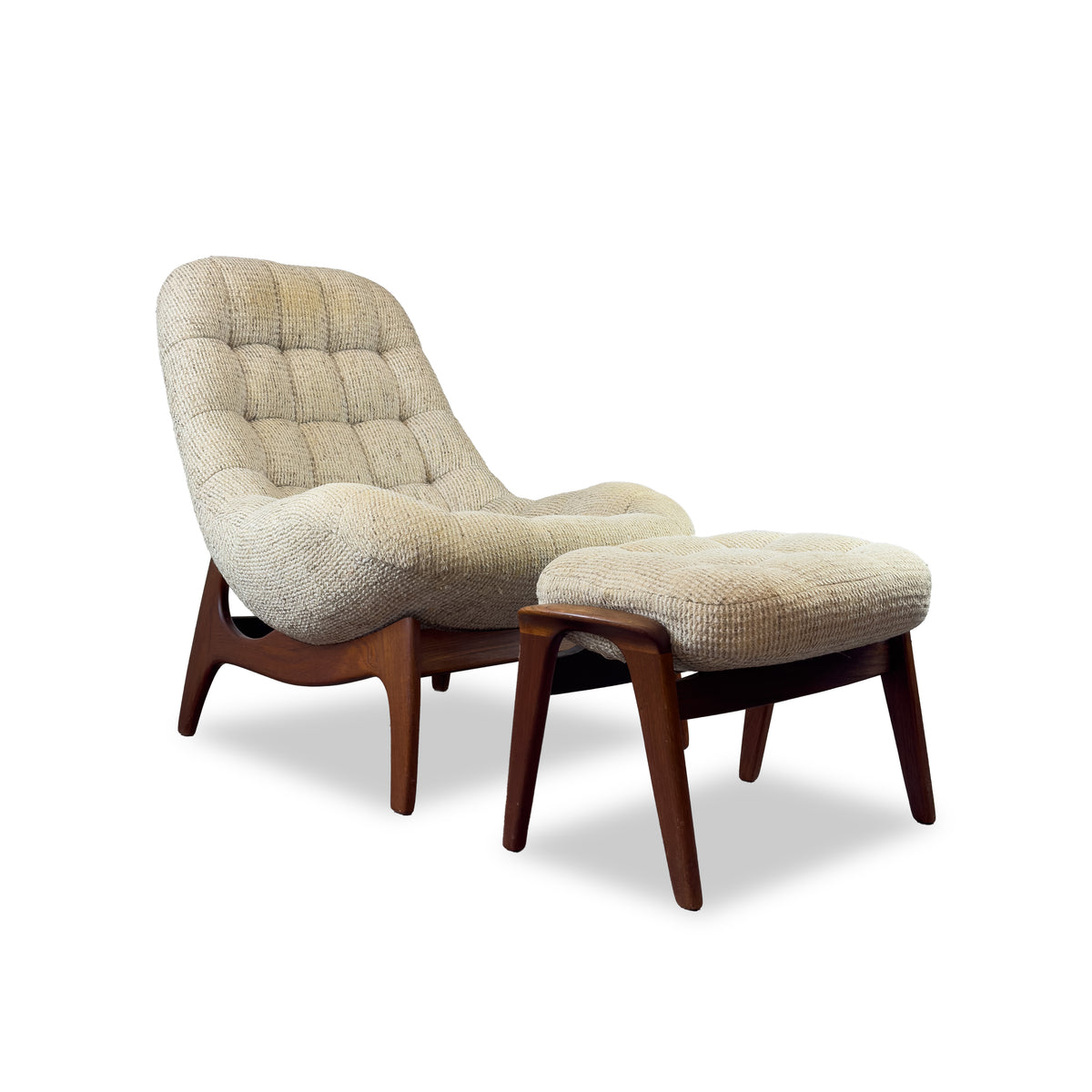 R. Huber Scoop Chair and Ottoman