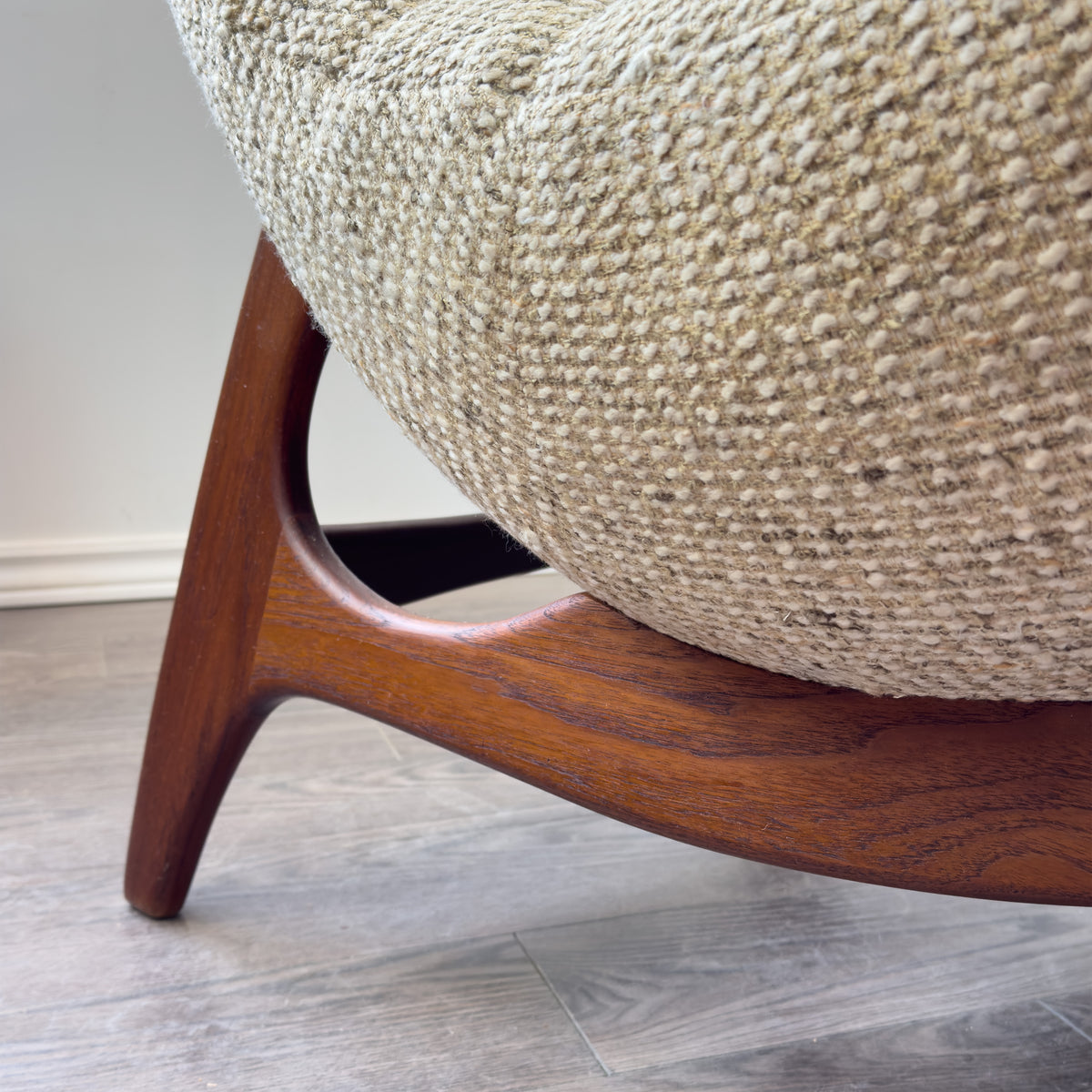 R. Huber Scoop Chair and Ottoman