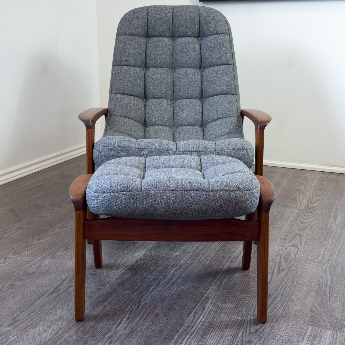 R. Huber Scoop Chair and Ottoman
