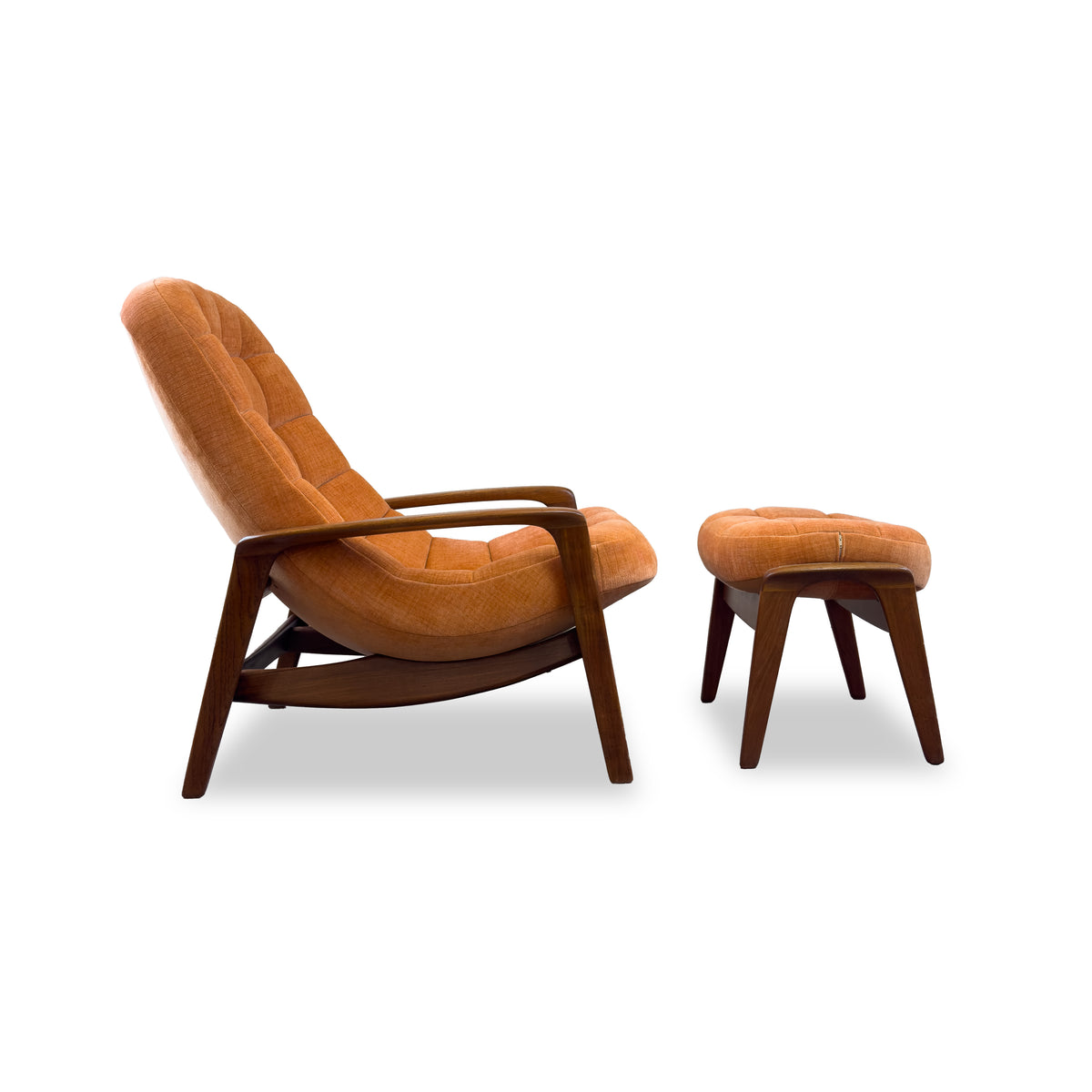 R. Huber Scoop Chair and Footstool