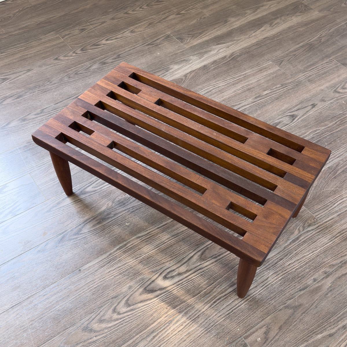 Teak Slatted Bench