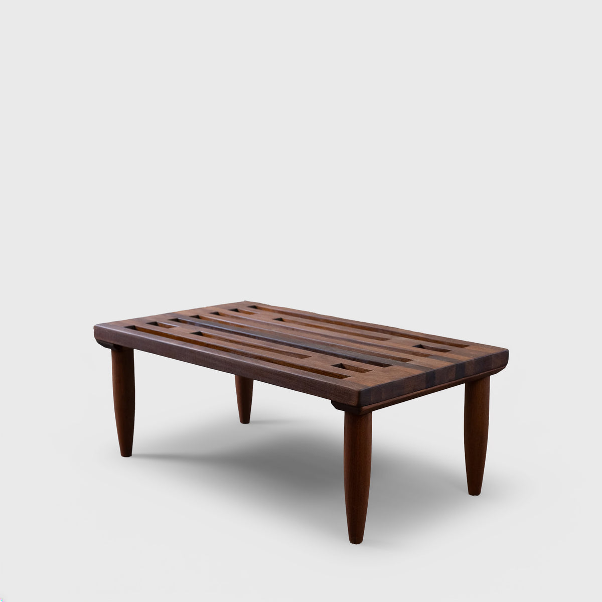 Teak Slatted Bench