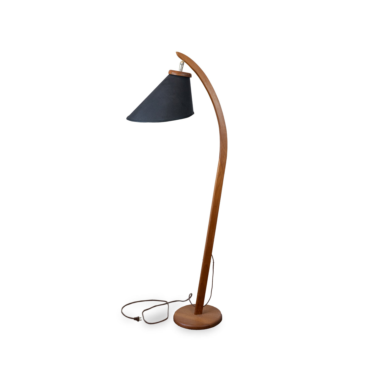 Teak Arc Lamp