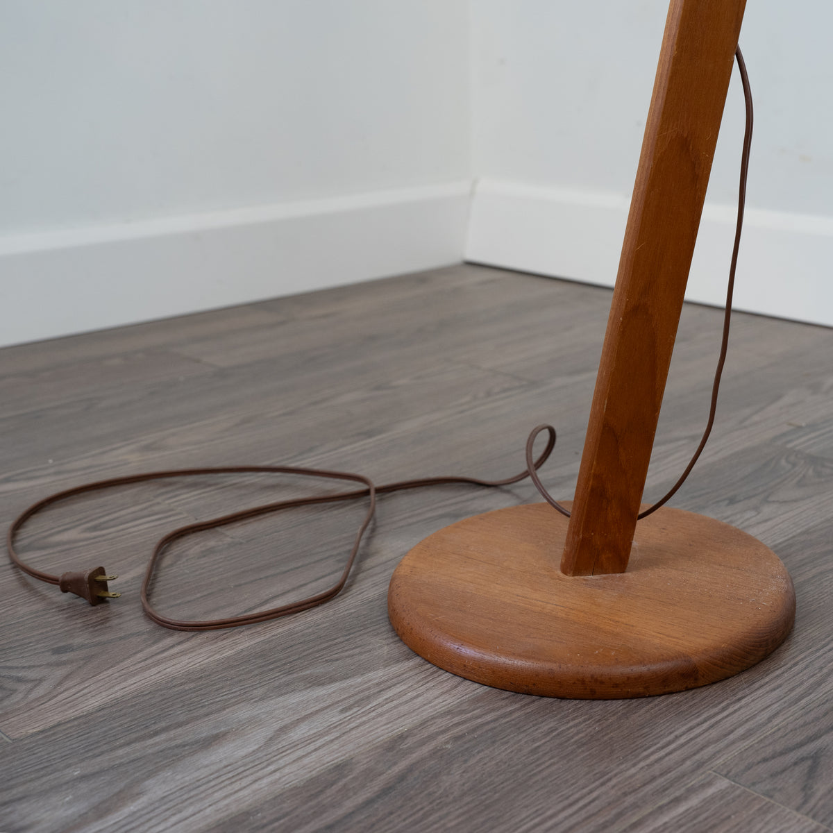 Teak Arc Lamp