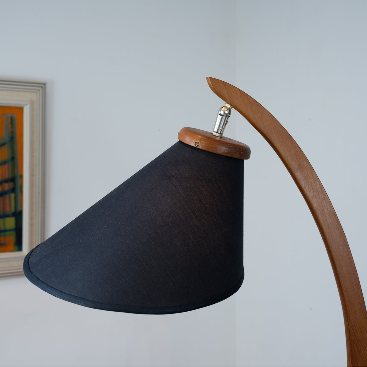 Teak Arc Lamp