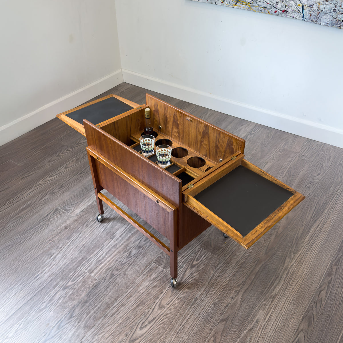 Teak Bar Cart by Andreas Hansen