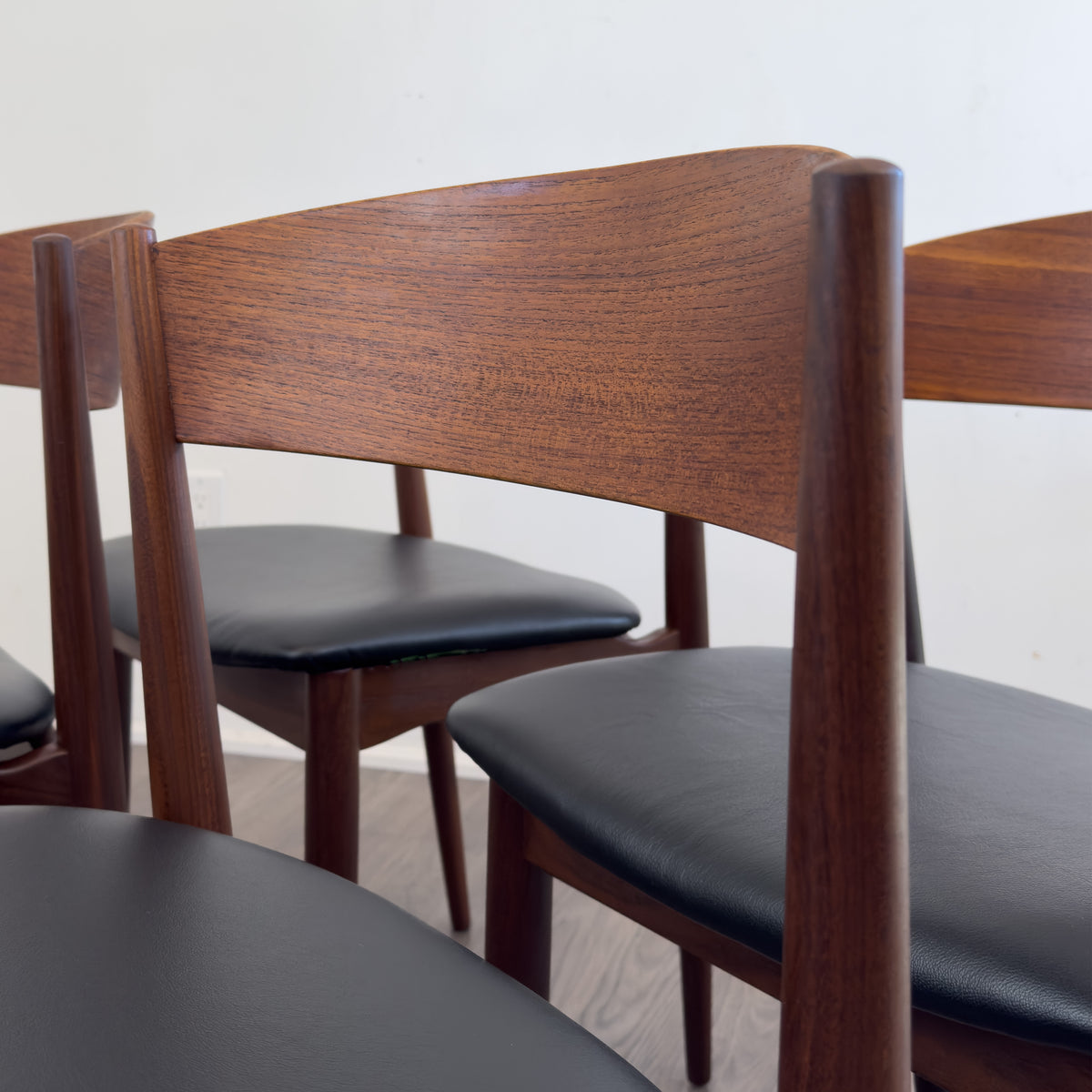 Danish Teak Bowed Back Dining Chairs