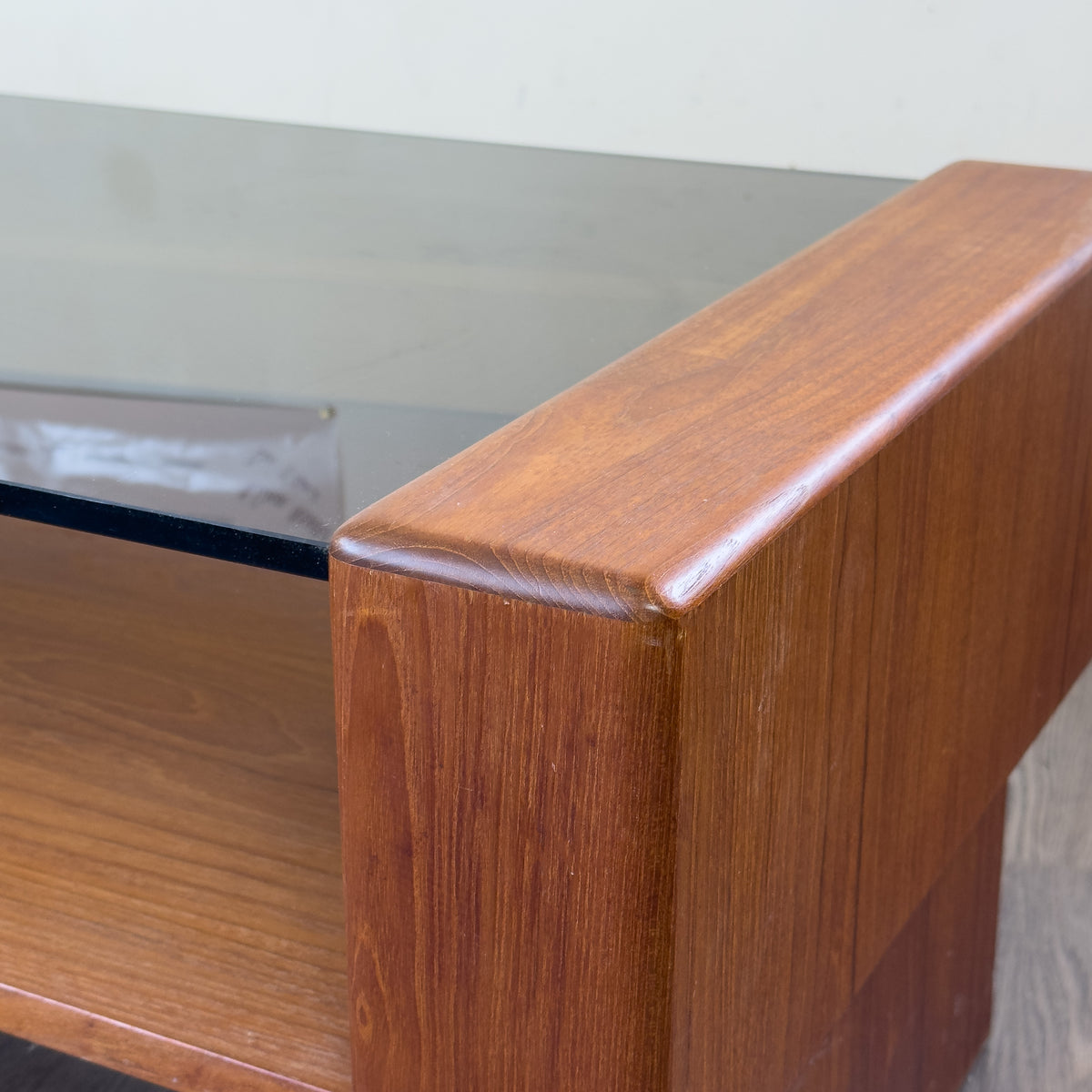 Teak and Glass Coffee Table