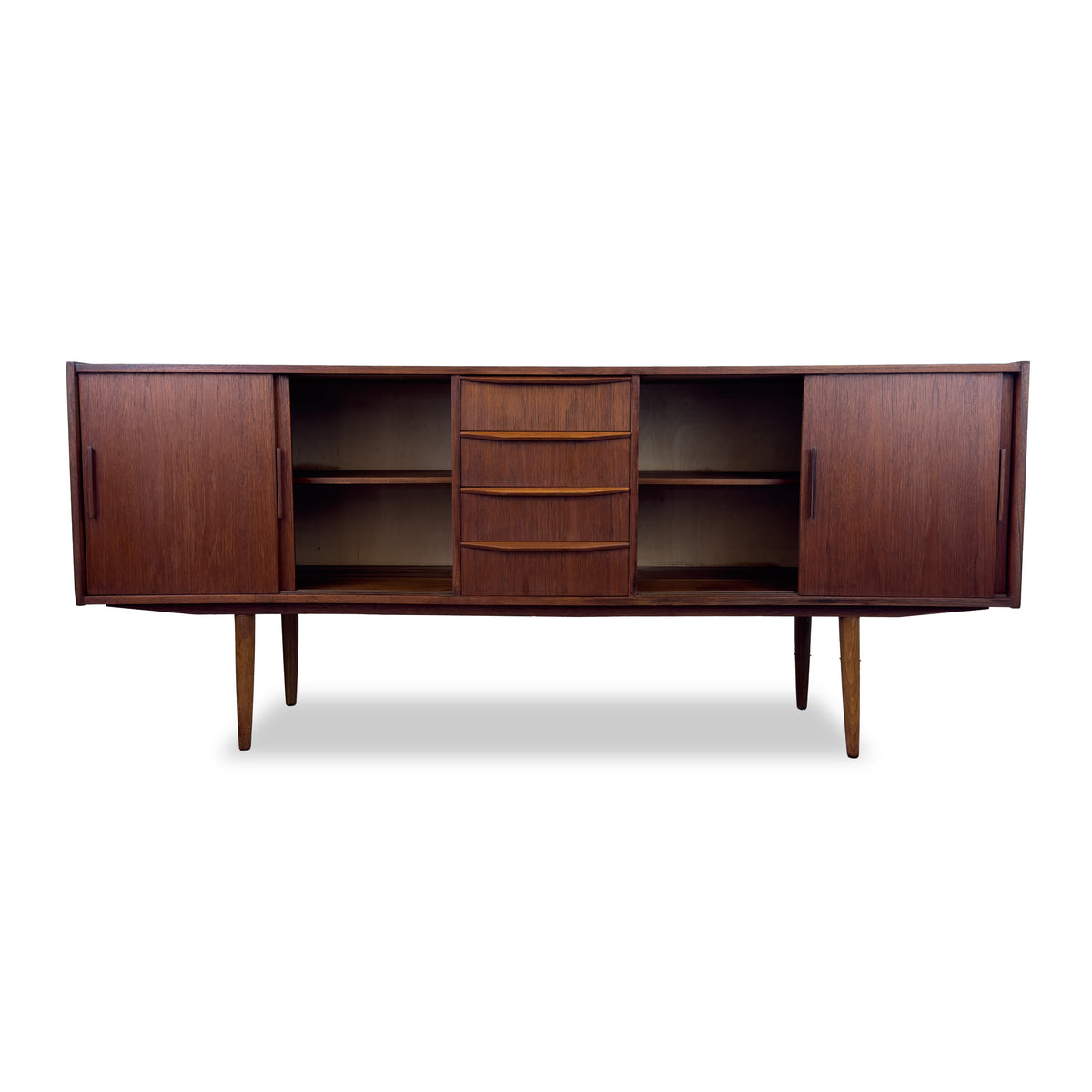 Teak Four Door Sideboard