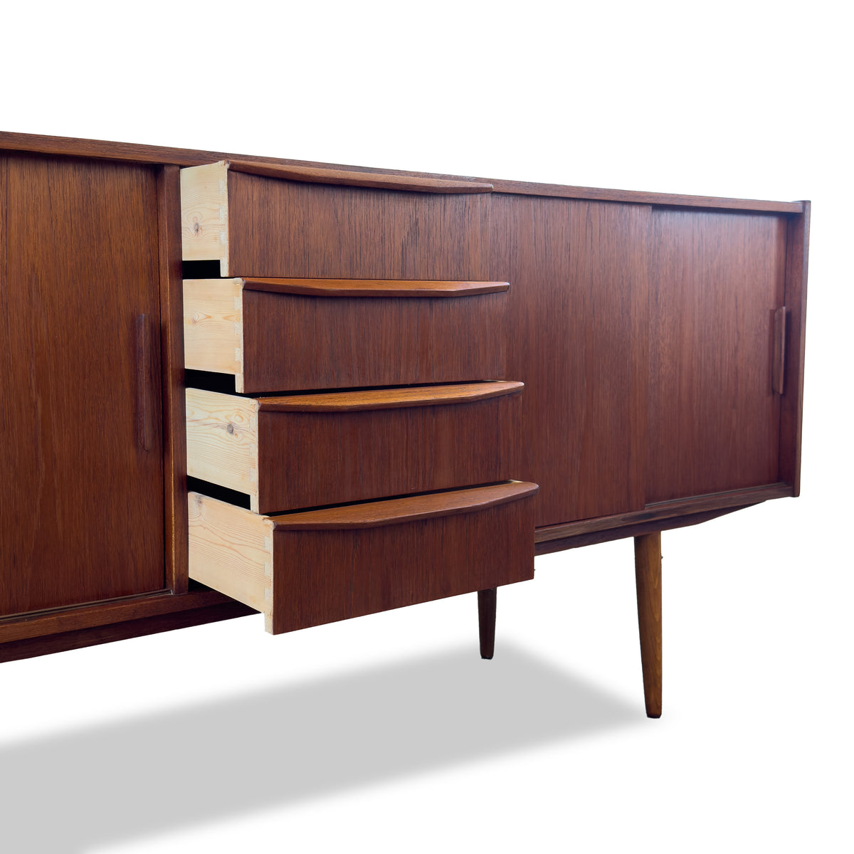 Teak Four Door Sideboard