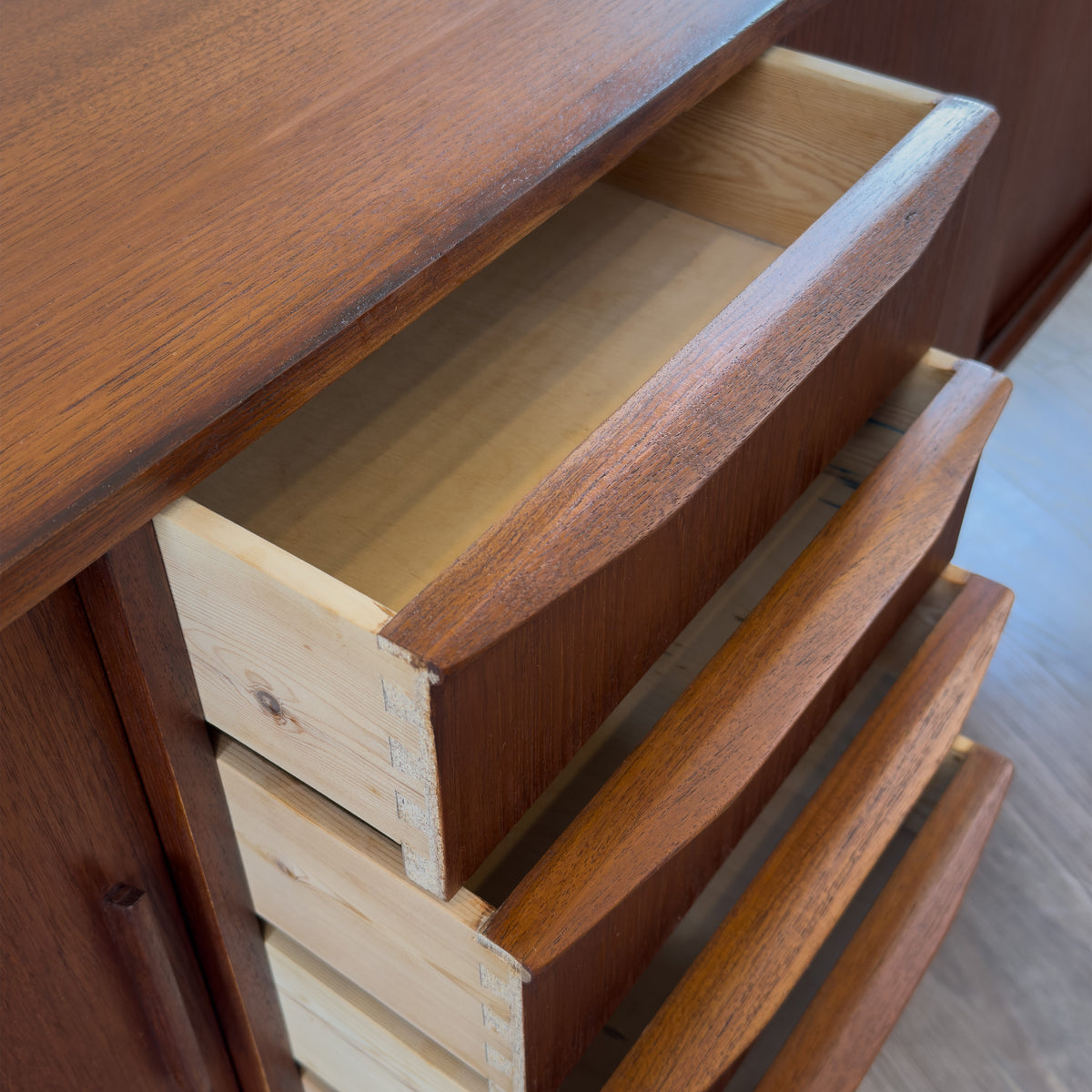 Teak Four Door Sideboard