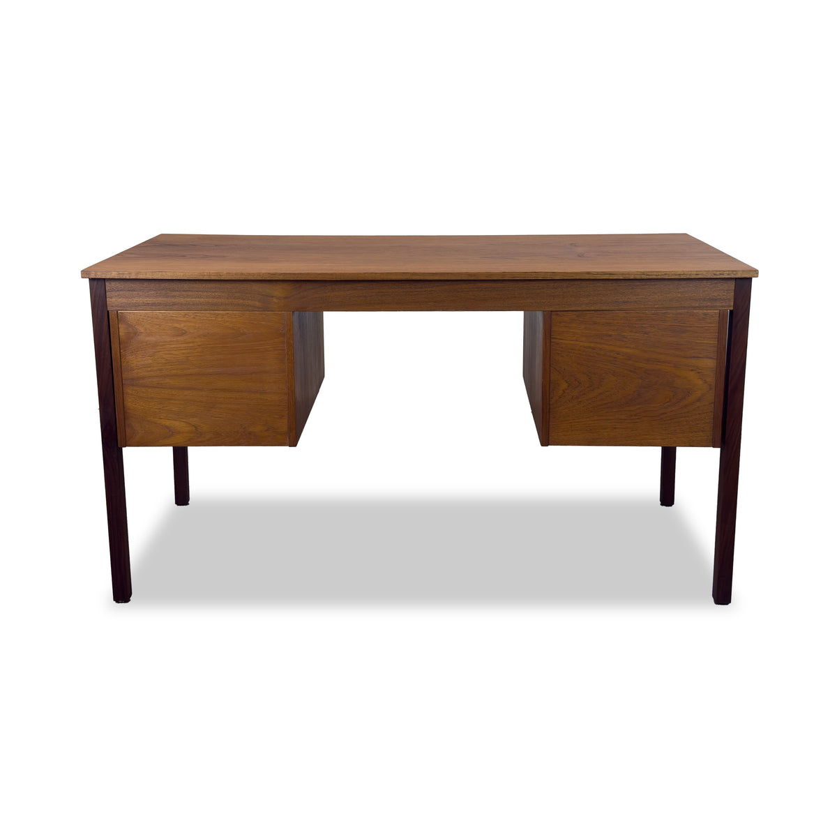 Teak Six Drawer Desk