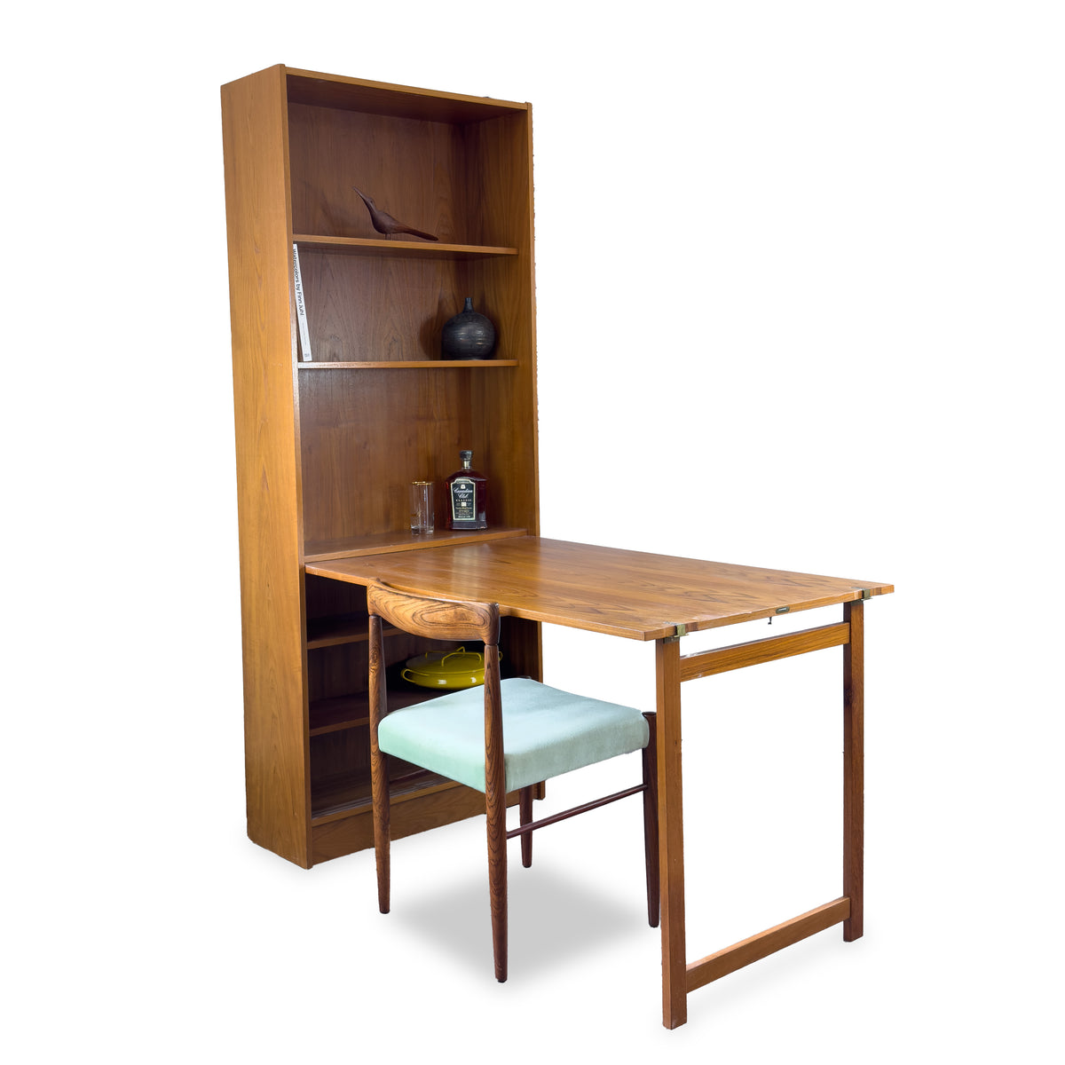 Folding Dining Table Bookcase