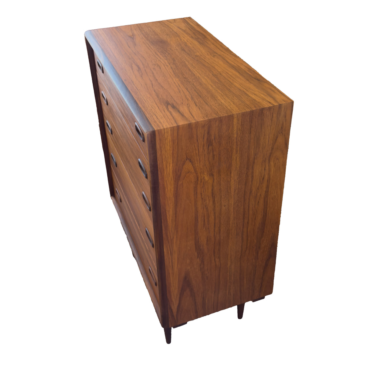 Teak Five Drawer Highboy B