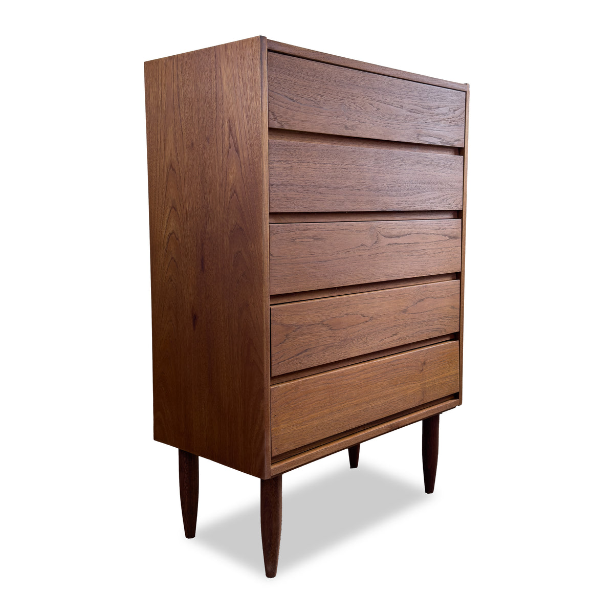 Teak Highboy Dresser