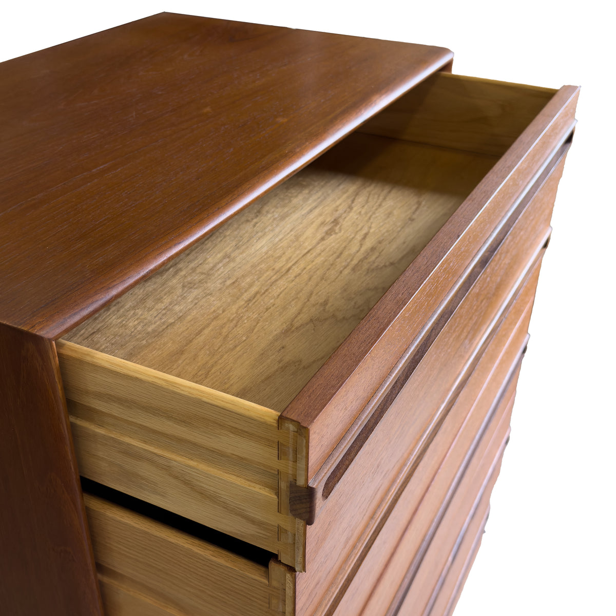 Teak Highboy Dresser