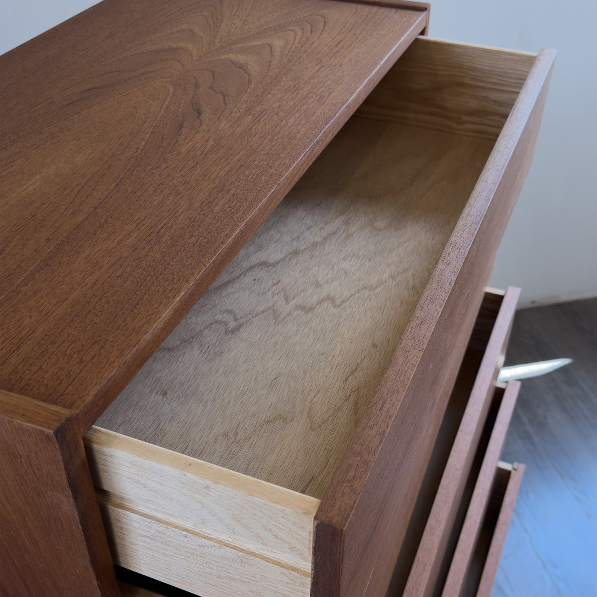 Teak Highboy Dresser