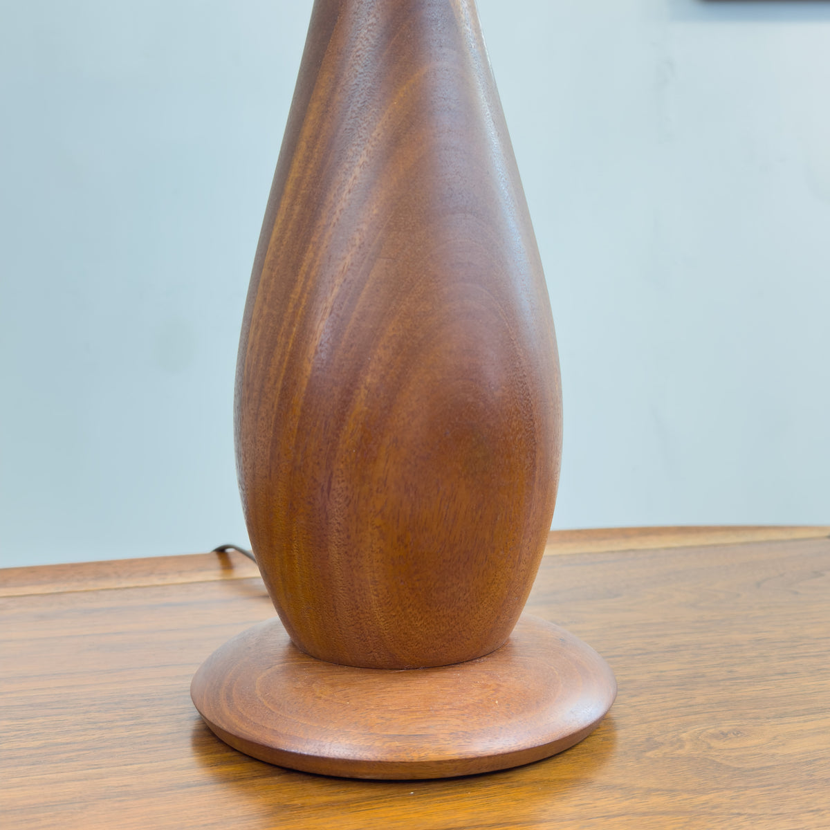 Teak Table Lamp