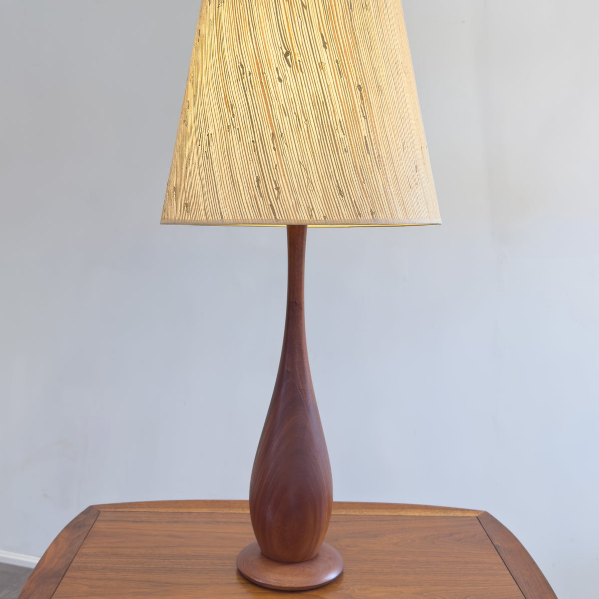 Teak Table Lamp