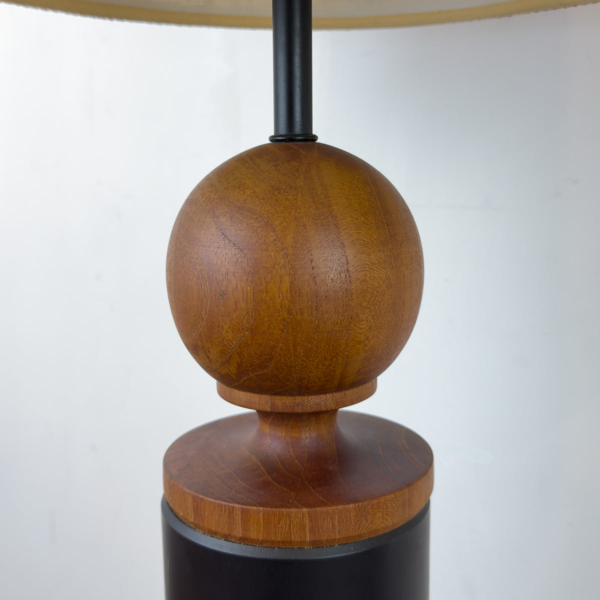Pair of Vintage Teak Lamps
