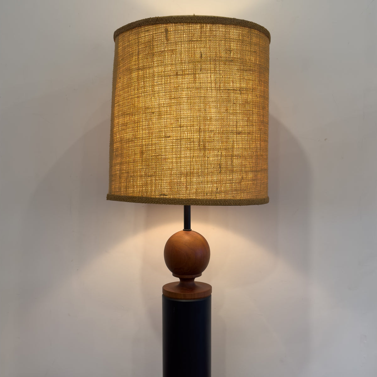 Pair of Vintage Teak Lamps