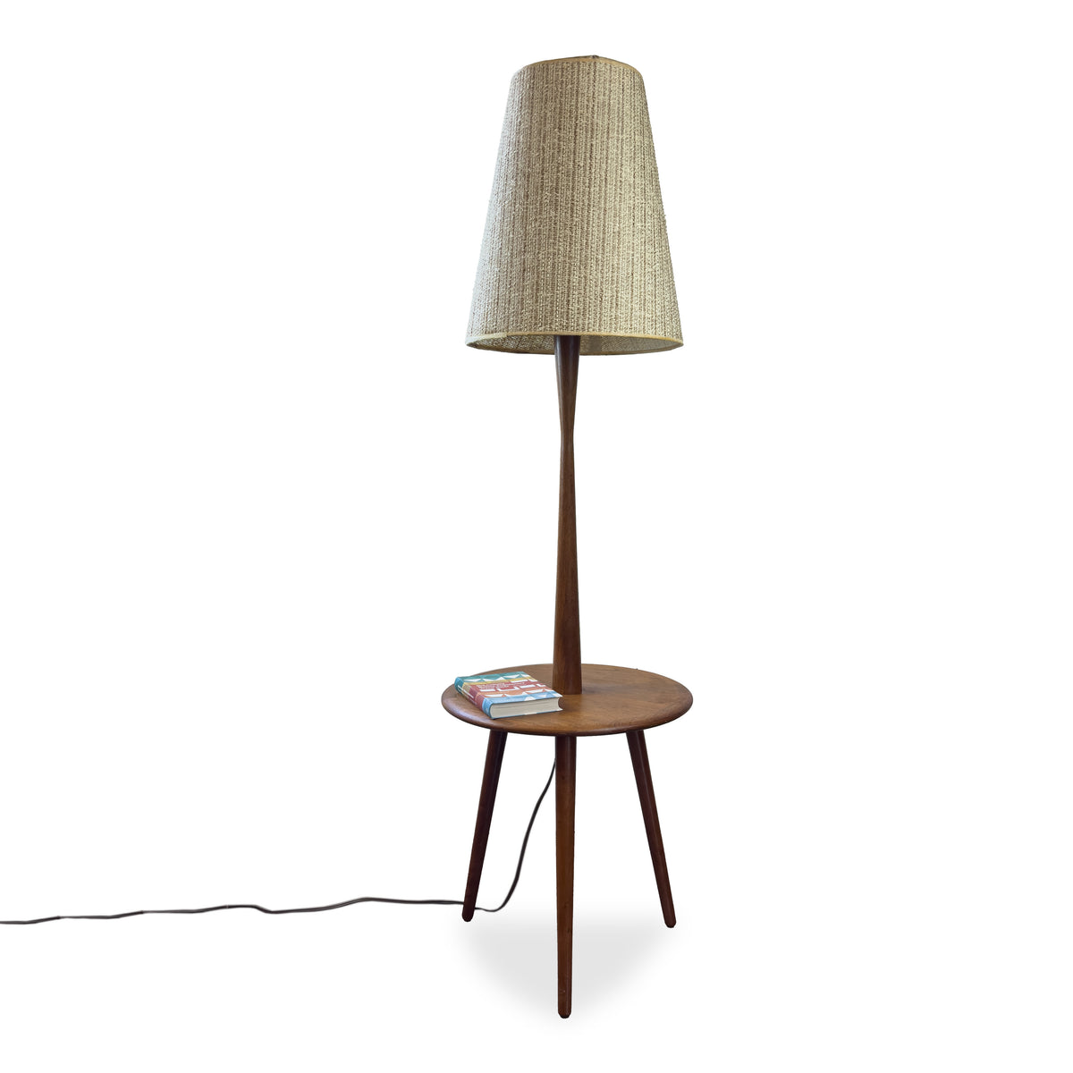 Teak Lamp with Table