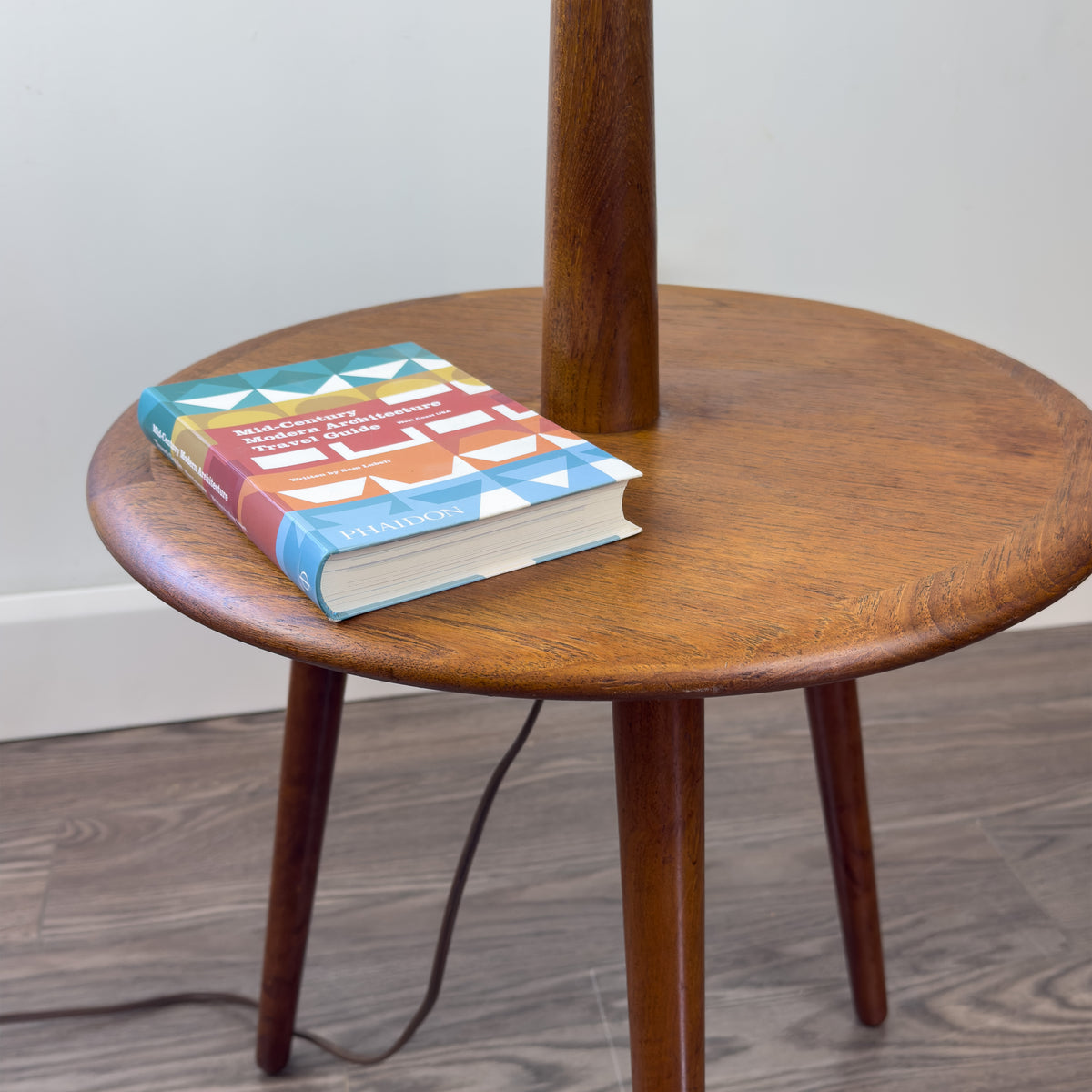 Teak Lamp with Table