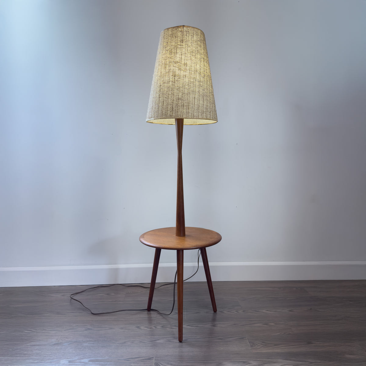 Teak Lamp with Table