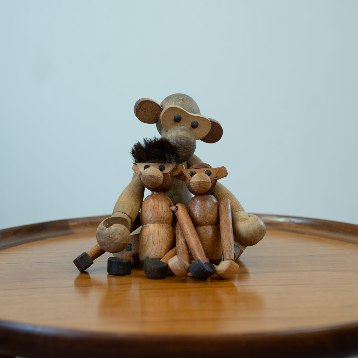Teak Monkey Trio