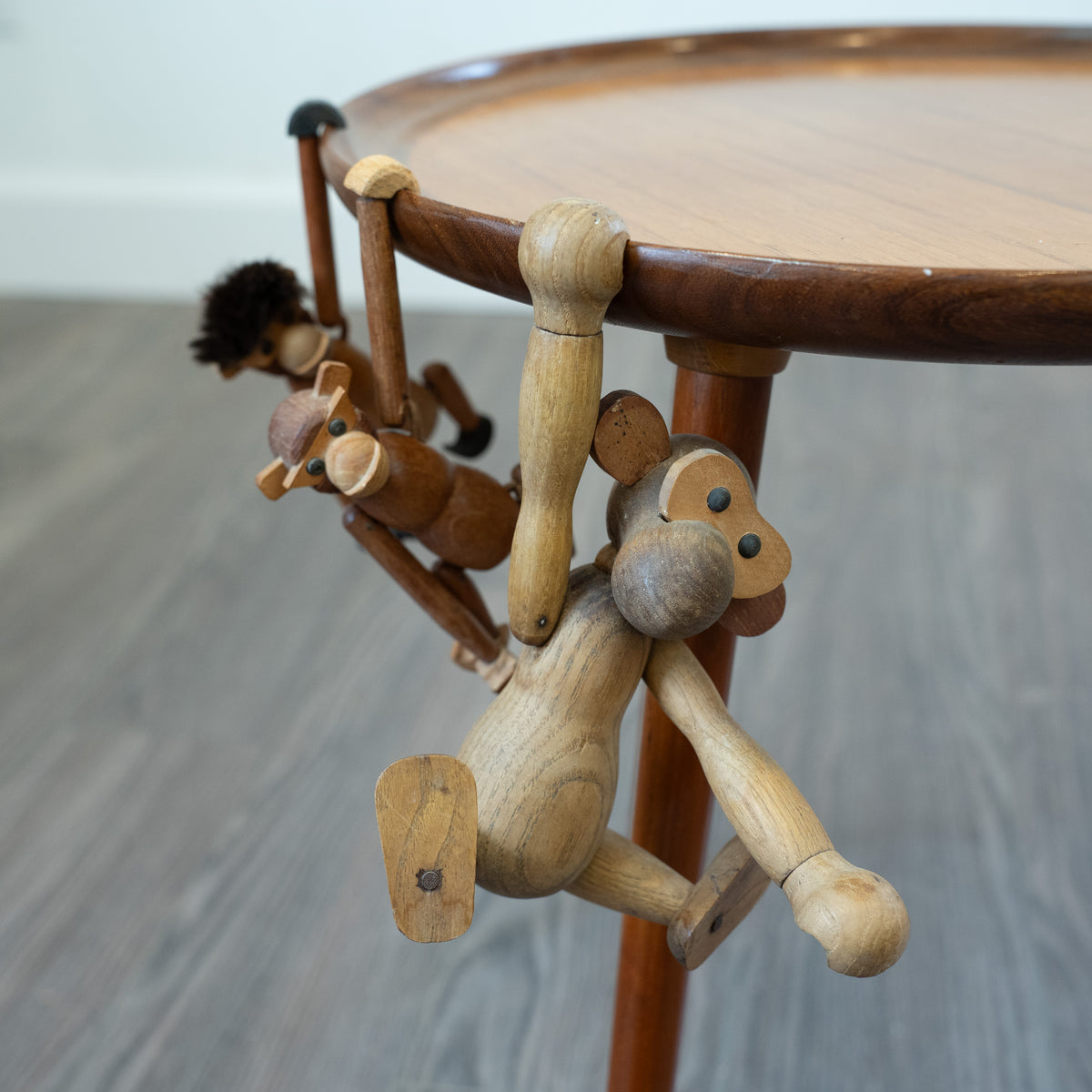 Teak Monkey Trio
