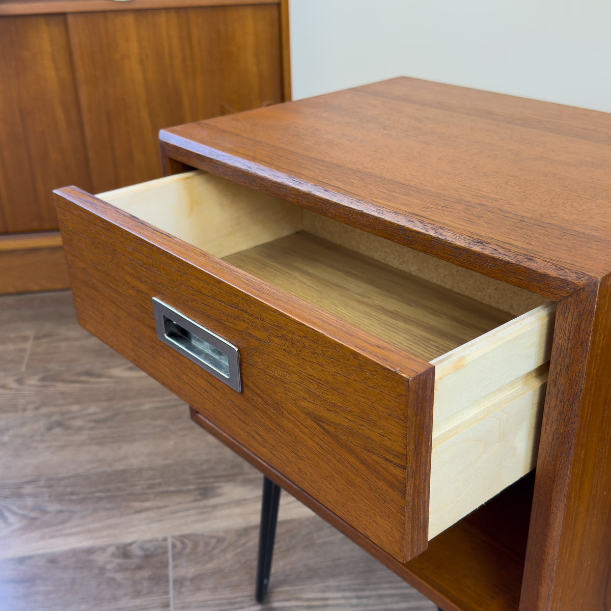 Pair of Teak Nightstands