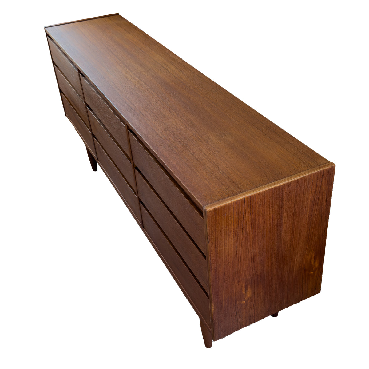 Teak Nine Drawer Dresser