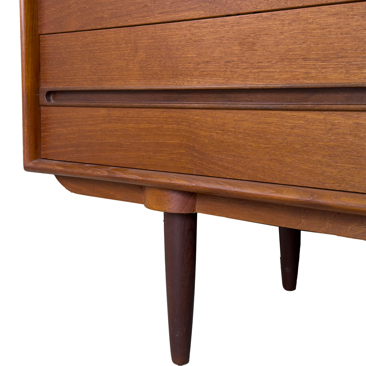 Teak Nine Drawer Dresser