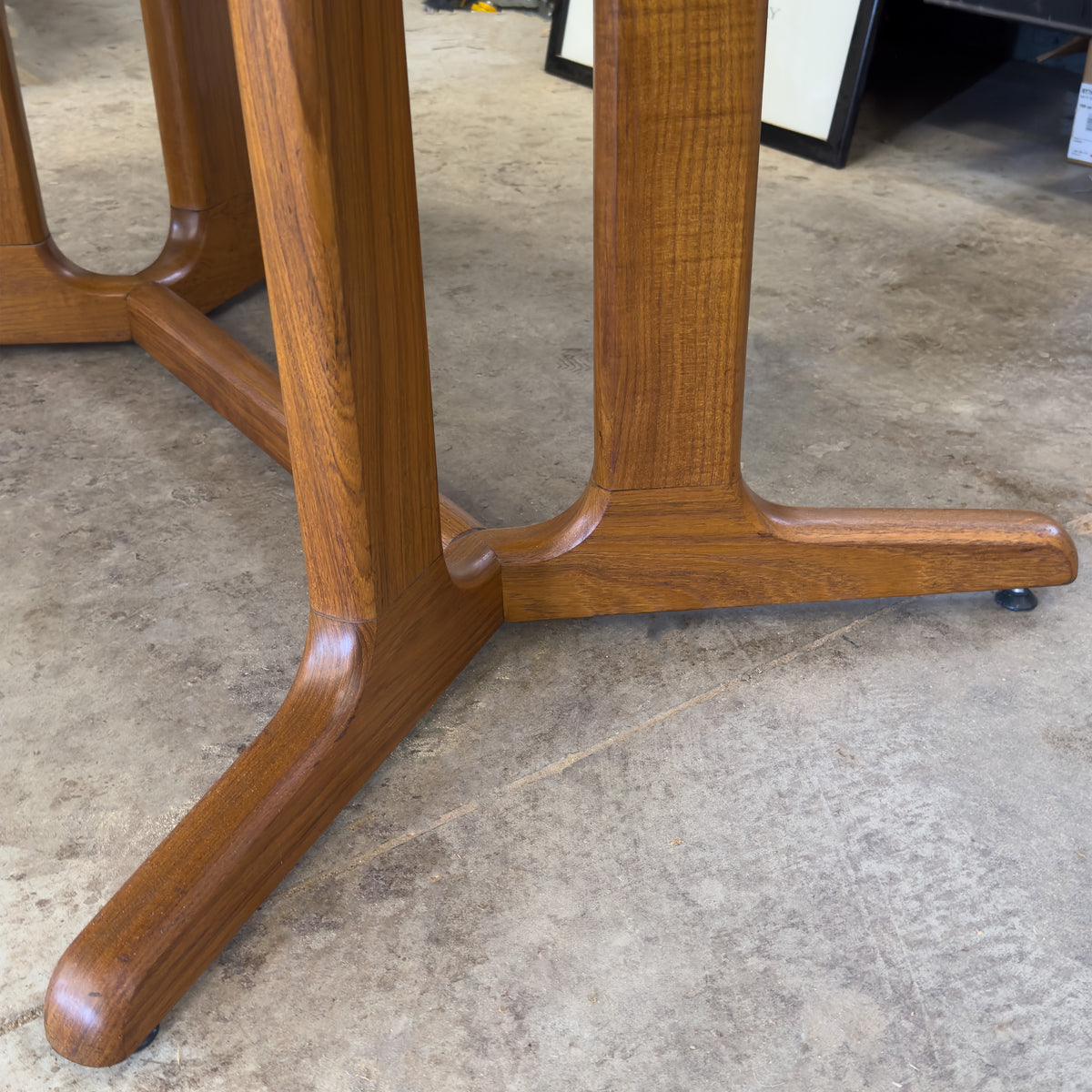 Teak Pedestal Dining Table