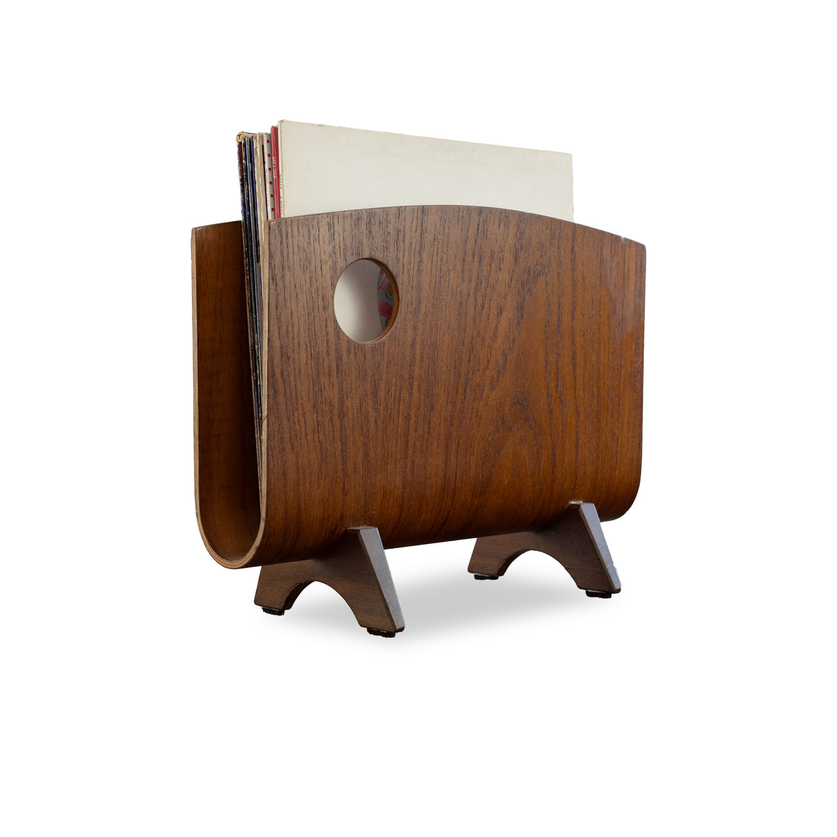 Teak Record/Magazine Stand