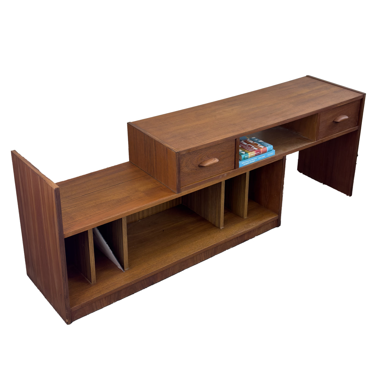 Teak Record Cabinet