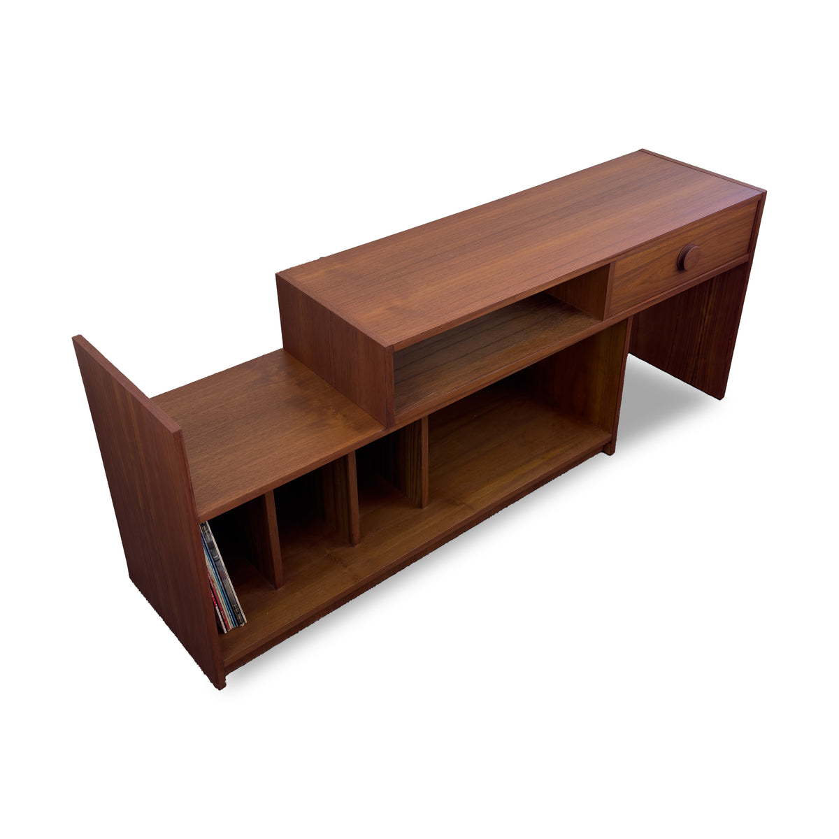 Teak Record Cabinet