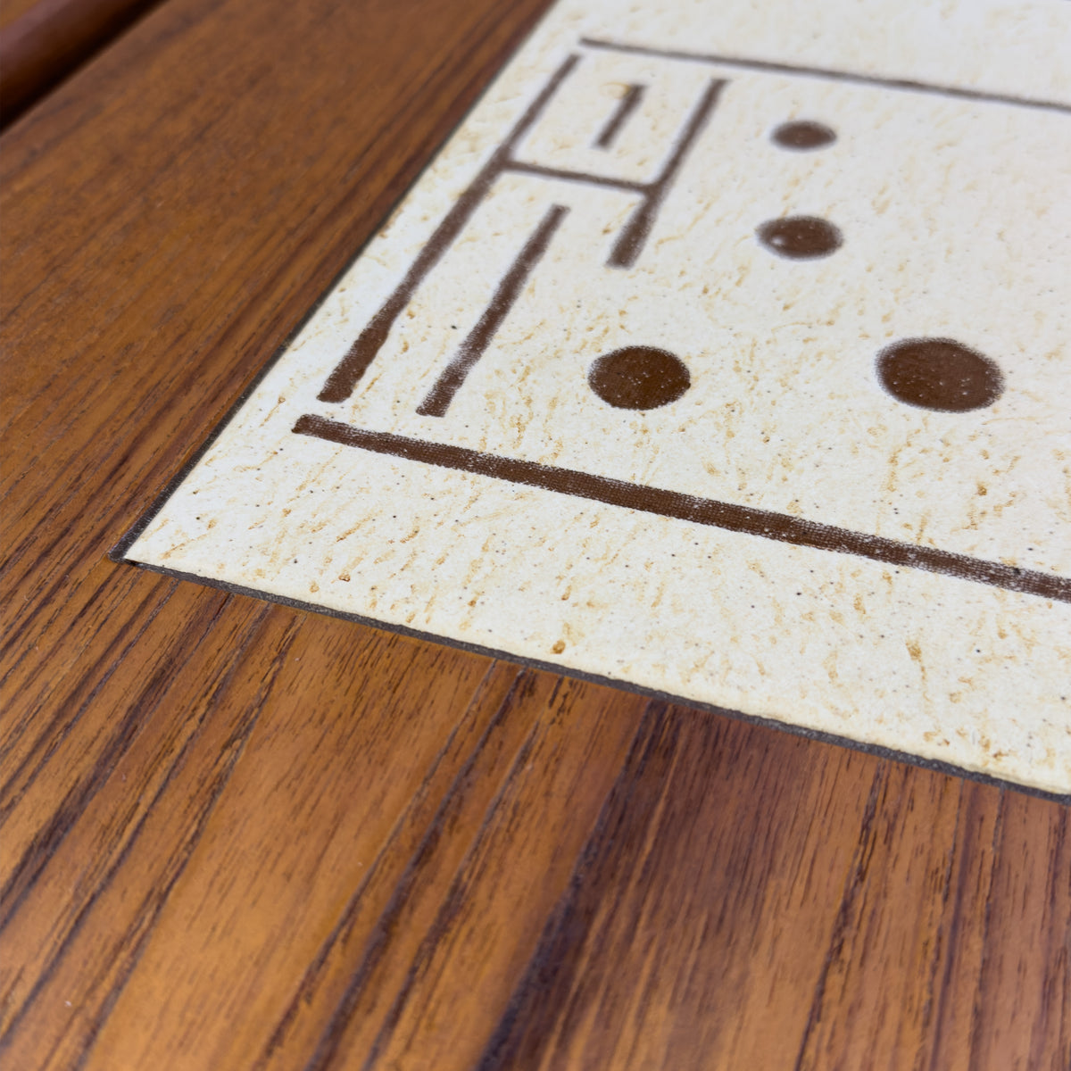 Pair of Teak and Tile Side Tables