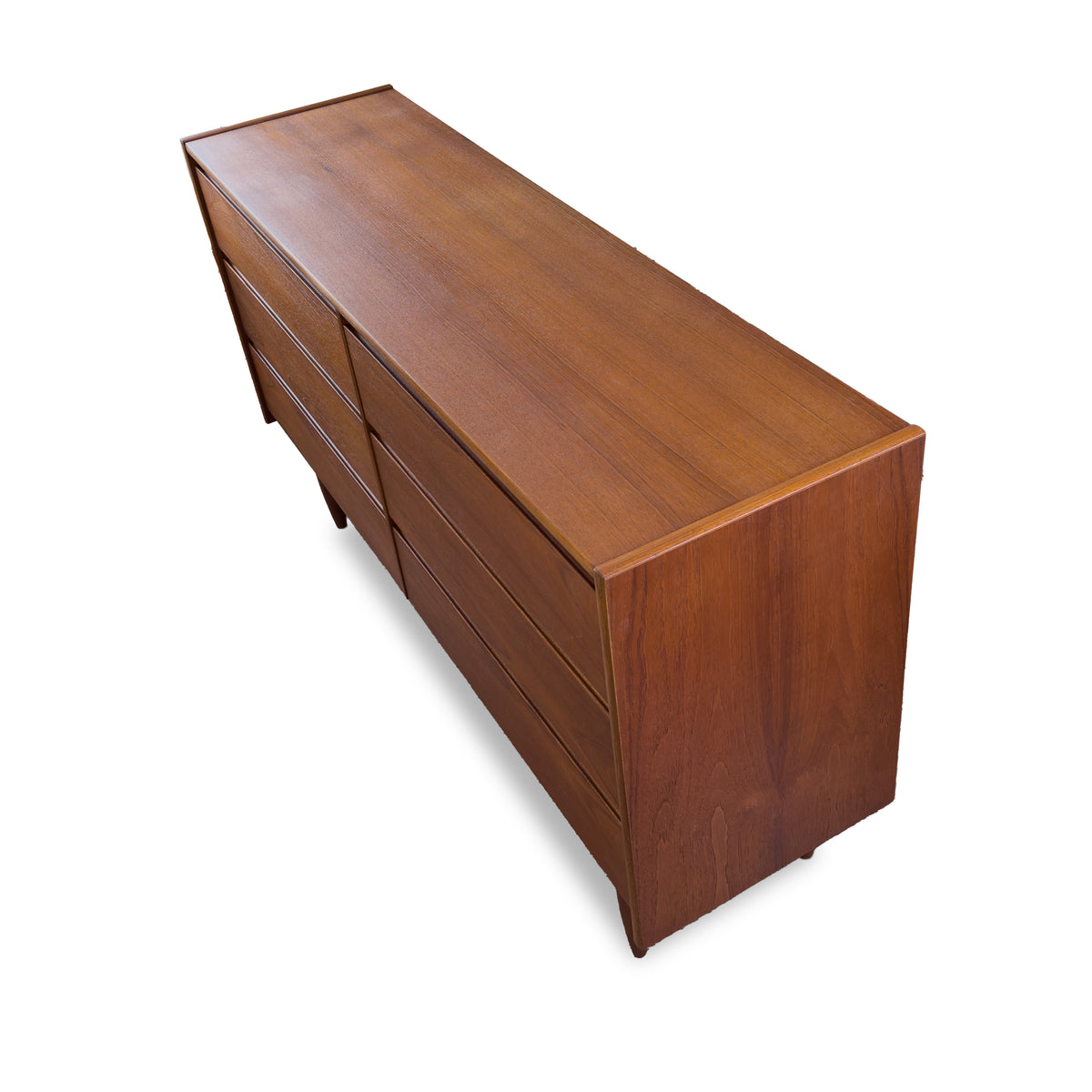 Teak Six Drawer Dresser