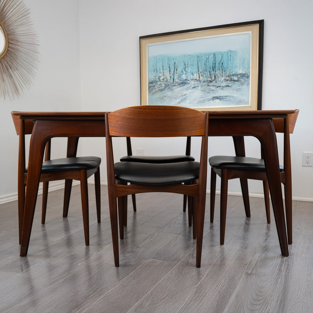 Teak Draw Leaf Dining Table